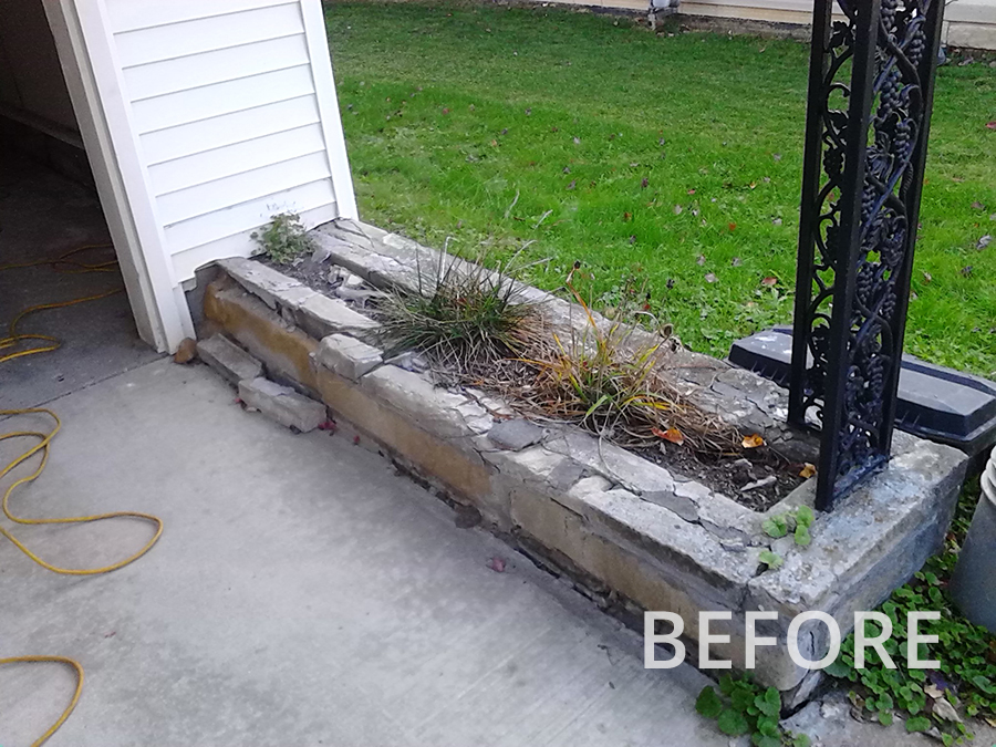 Before-Flower Bed/Planter