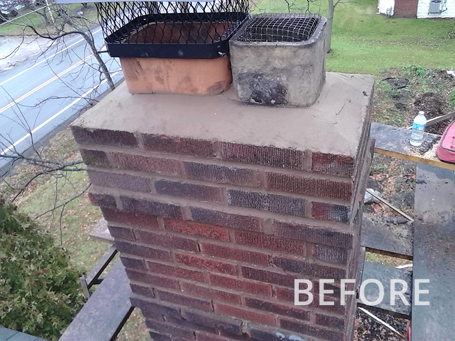 Before-More Chimney Repair